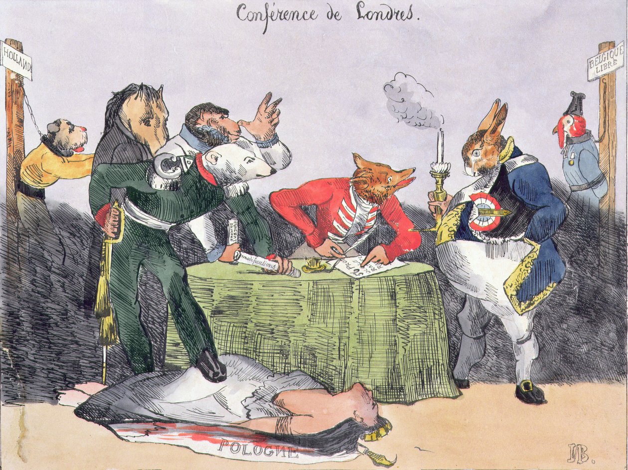 Una conferencia en Londres, 4 de noviembre de 1830 de Belgian School