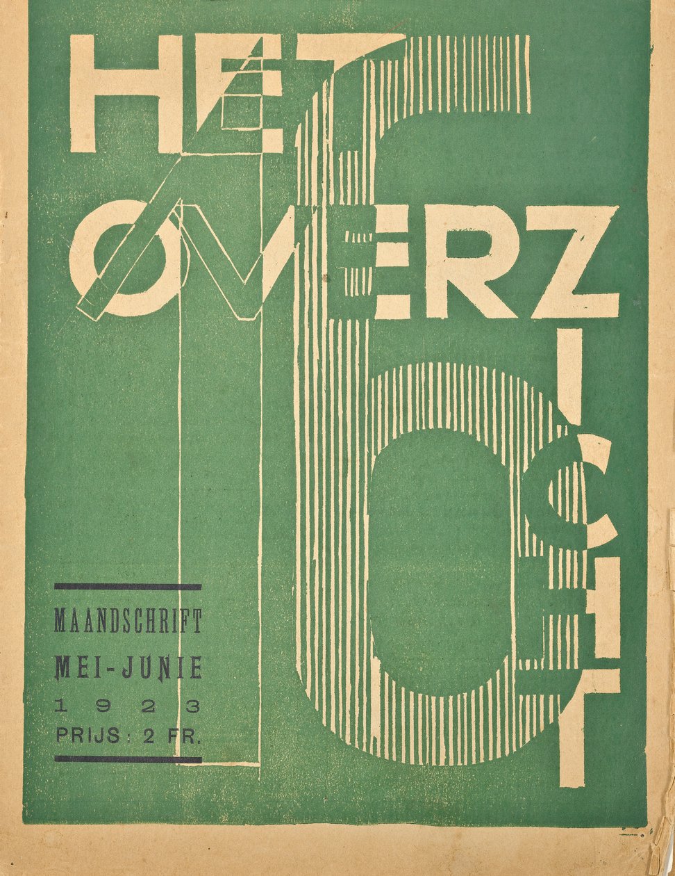 Portada de una edición de 1923 de la revista "Het Overzicht", 1923 de Belgian School