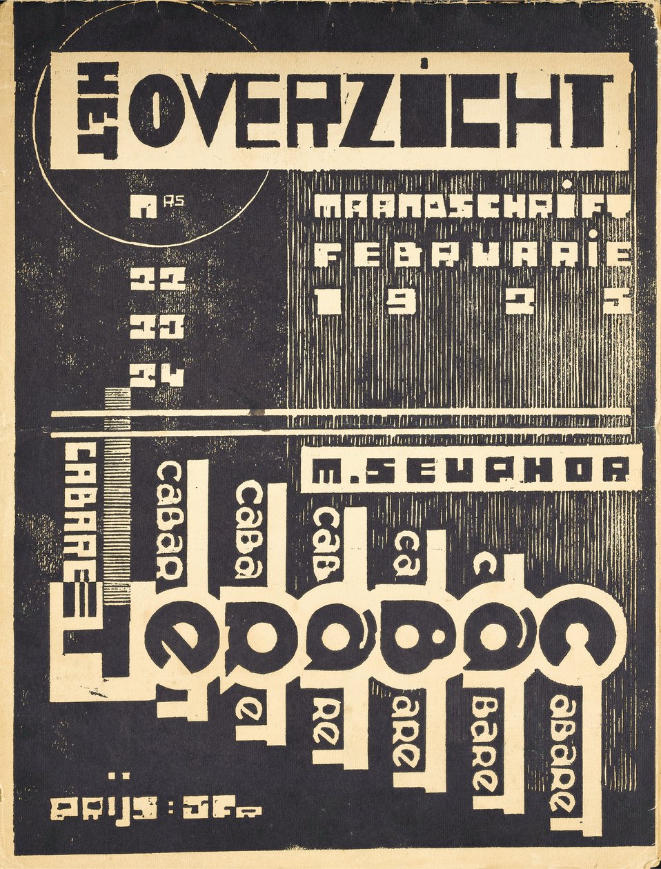 Portada de la revista "Het Overzicht", c. 1921-1925 de Belgian School