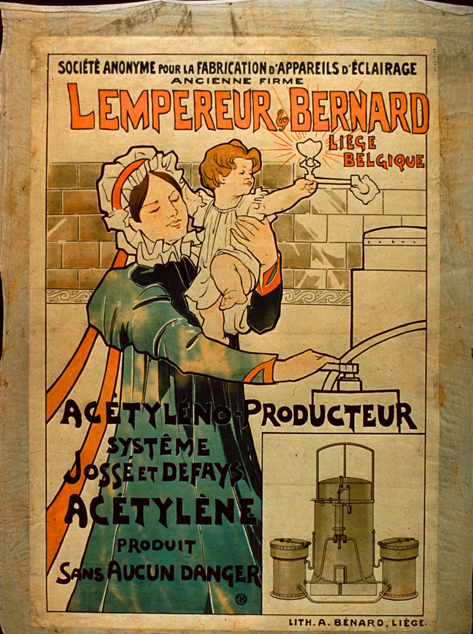Iluminación de Acetileno Lempereur & Bernard de Belgian School