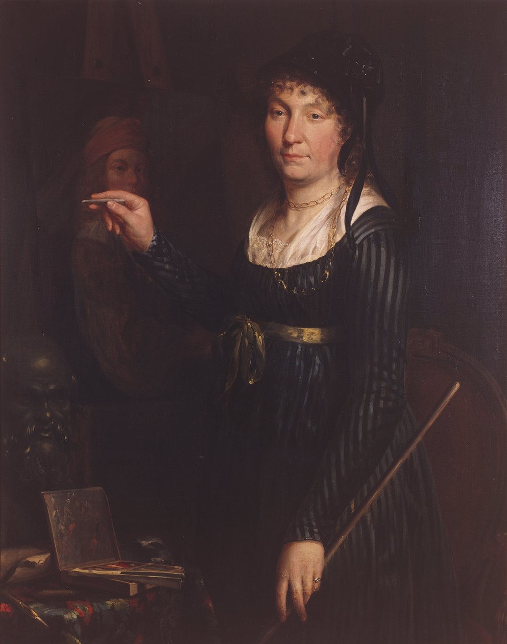 Retrato de artista (¿autorretrato?) 1800 (óleo sobre lienzo) de Belgian School