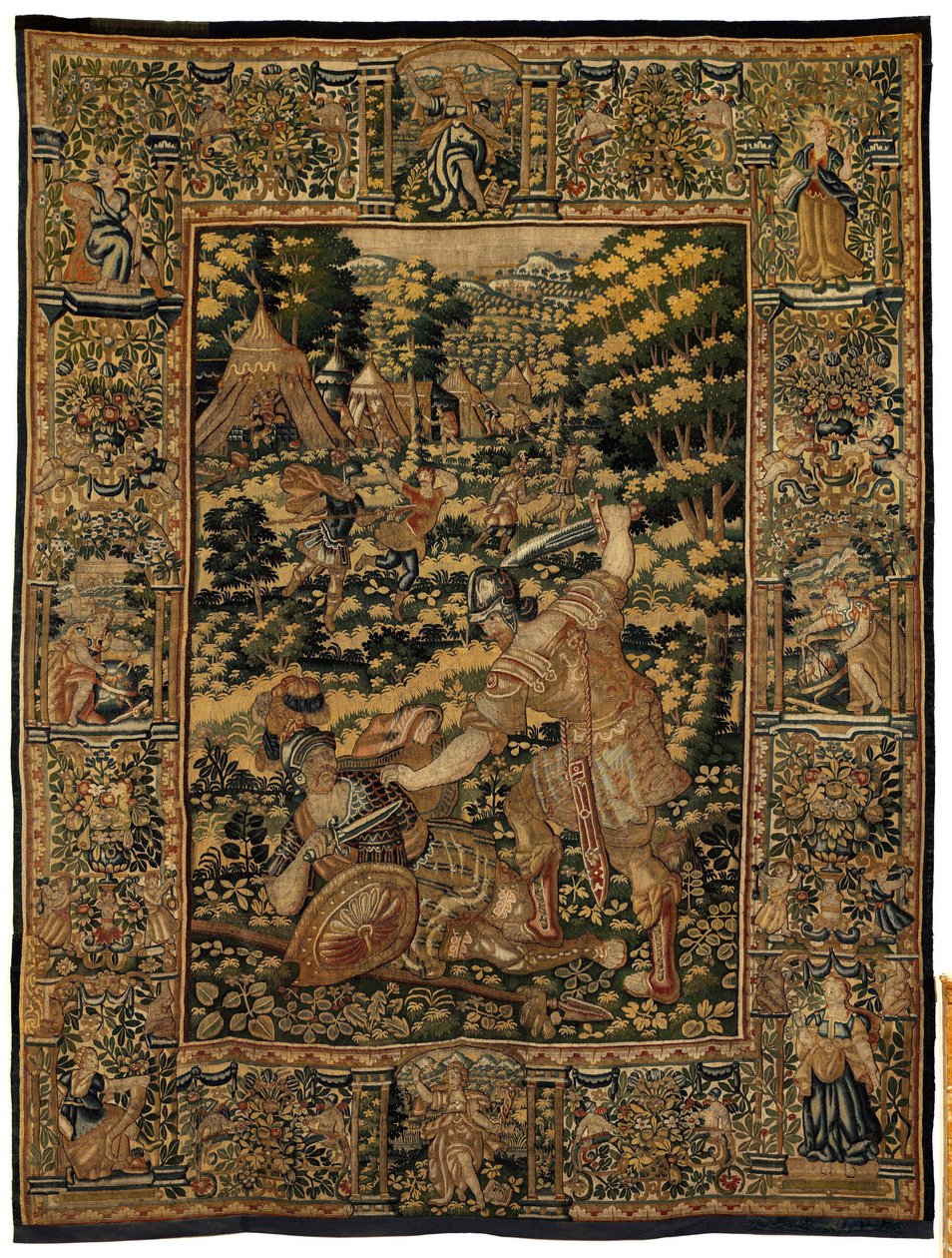 Historia de Ciro II el Grande, c.1590 (tapiz) de Belgian School