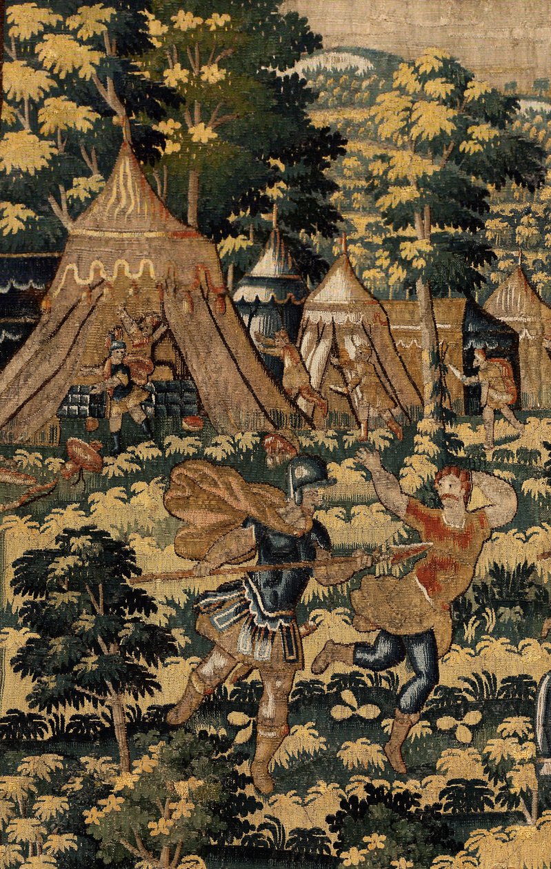 Historia de Ciro II el Grande, c.1590 (tapiz) de Belgian School