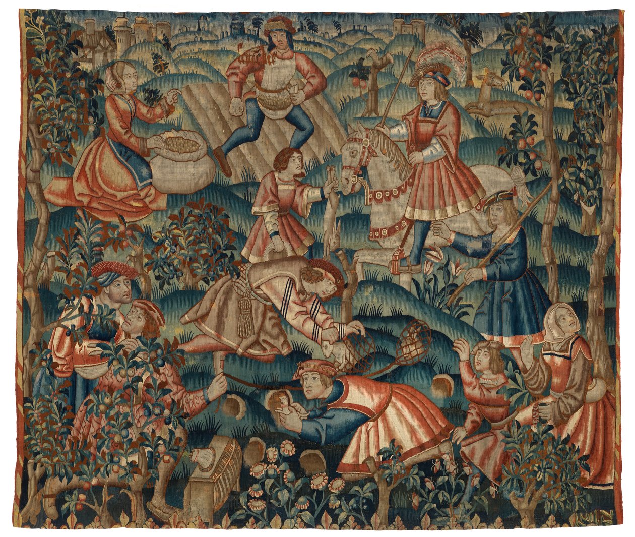Tapiz, Mes de septiembre, posiblemente de Flandes de Belgian School