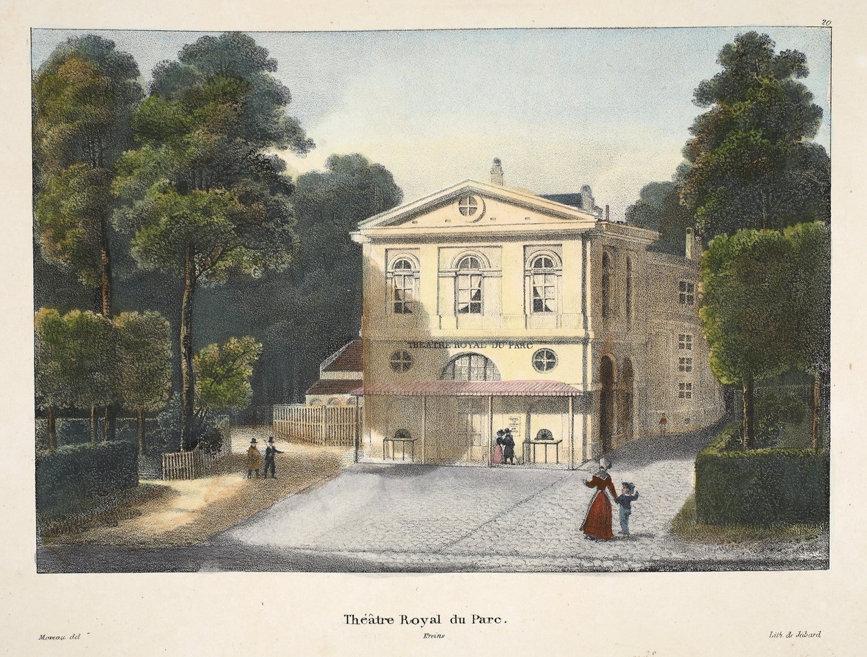 Teatro Real del Parque, c.1895 (fotochrom) de Belgian School