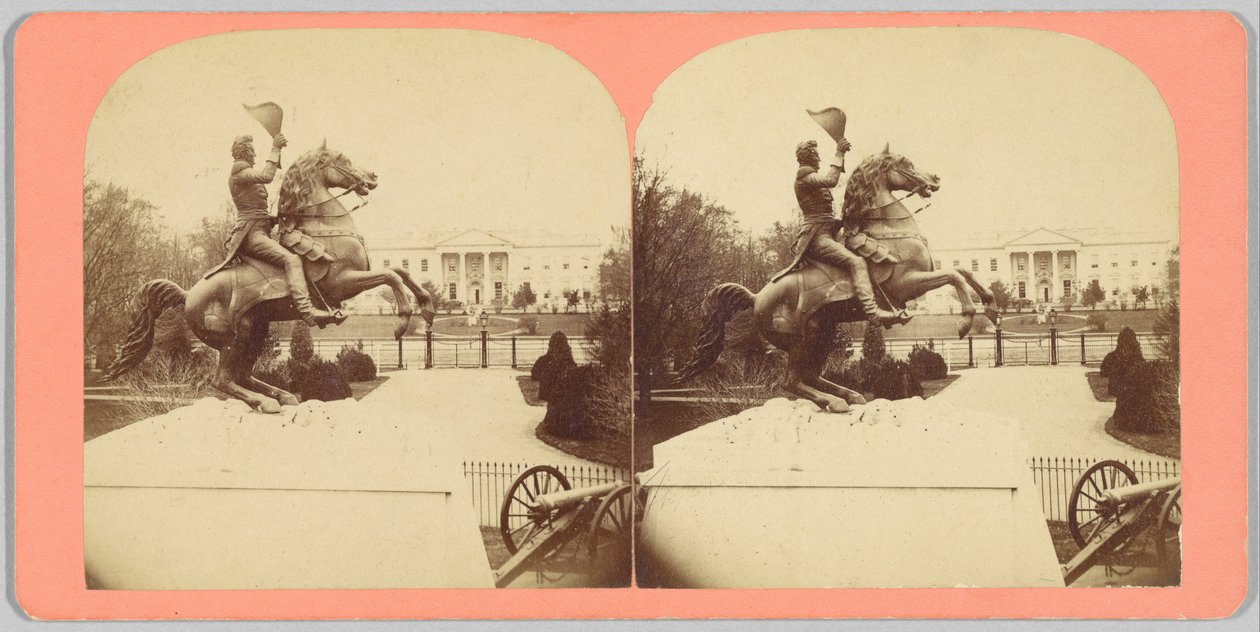 La colosal estatua ecuestre de bronce del General Andrew Jackson de Bell and Brother