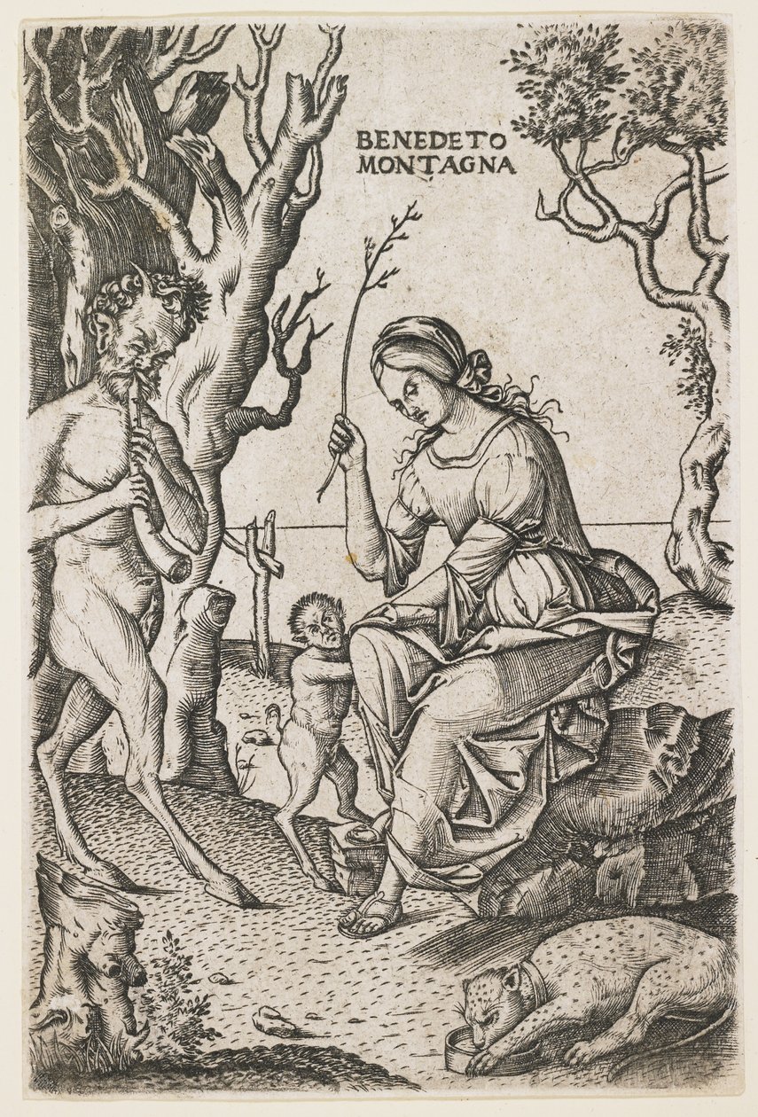 Familia de Sátiros, c. 1520 de Benedetto Montagna