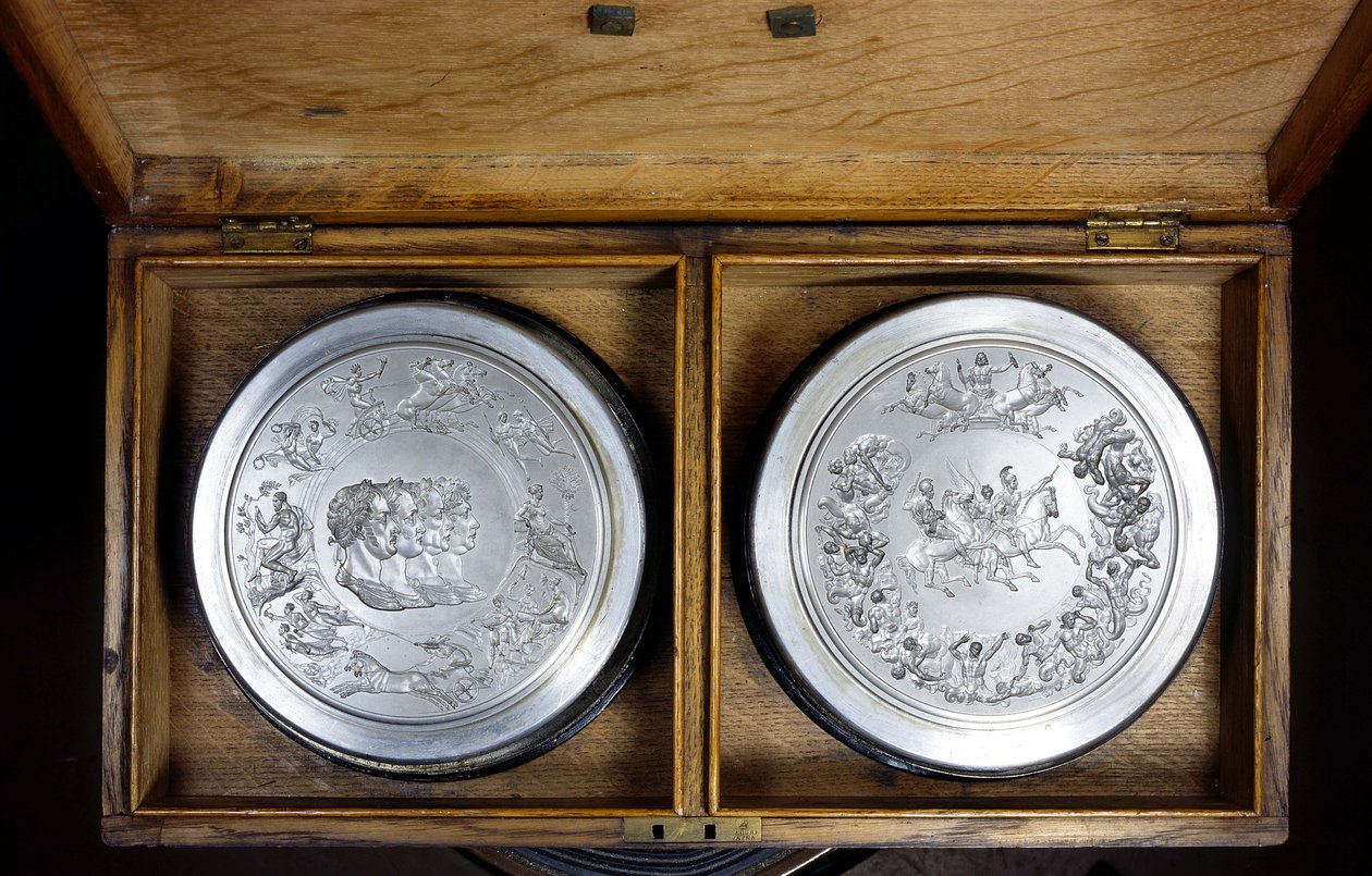 Troqueles de la Medalla de Waterloo, c.1815 de Benedetto Pistrucci