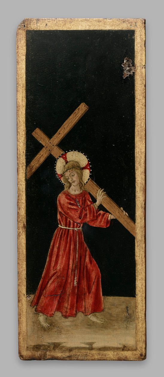 Cristo cargando la cruz; Cristo el Redentor; la crucifixión de Benedetto Bonfigli