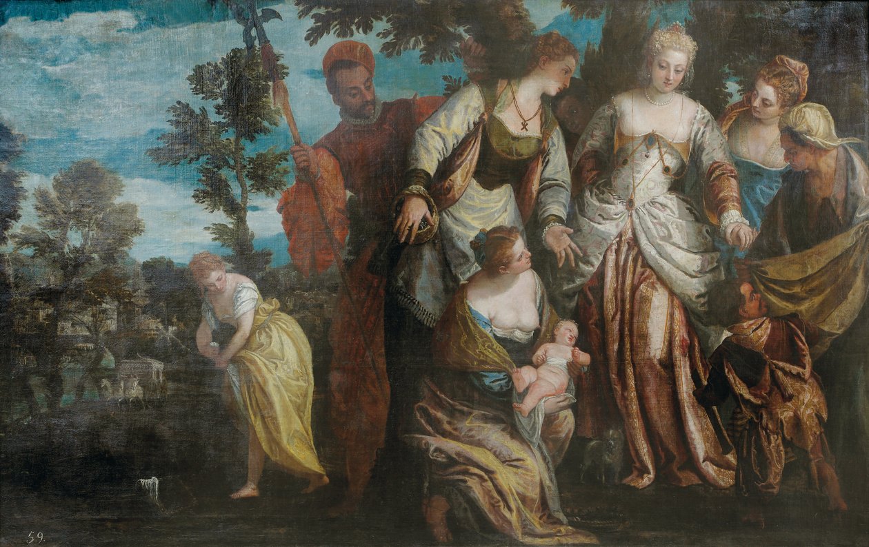 El hallazgo de Moisés de Benedetto Caliari