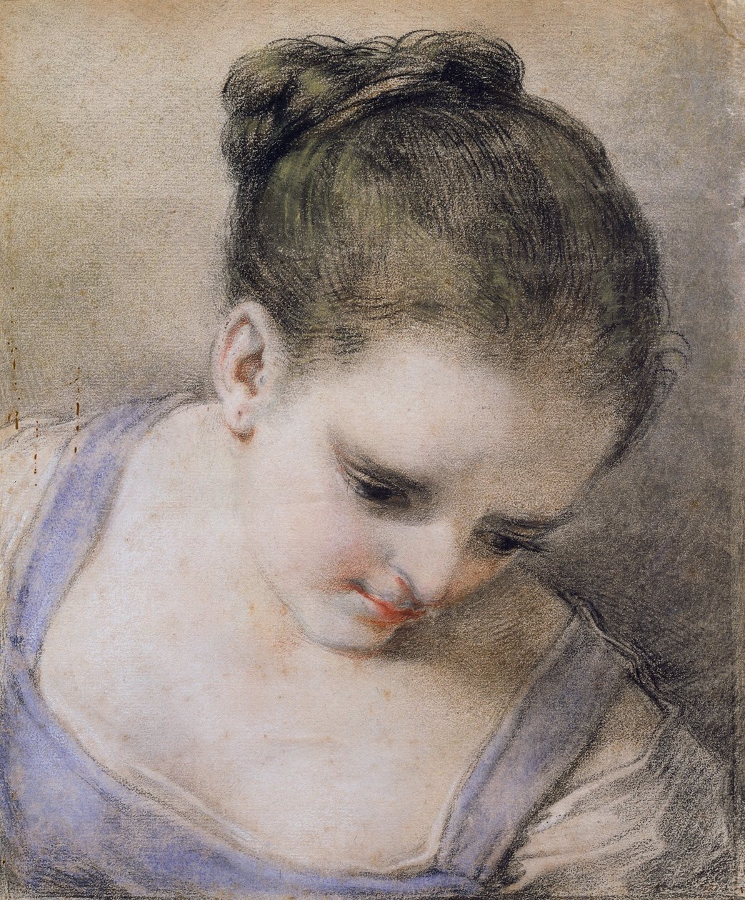 Cabeza de una niña de Benedetto Luti