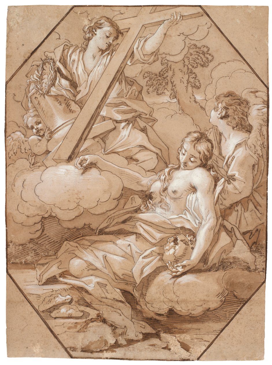 El Éxtasis de Santa María Magdalena, c.1715-19 de Benedetto Luti