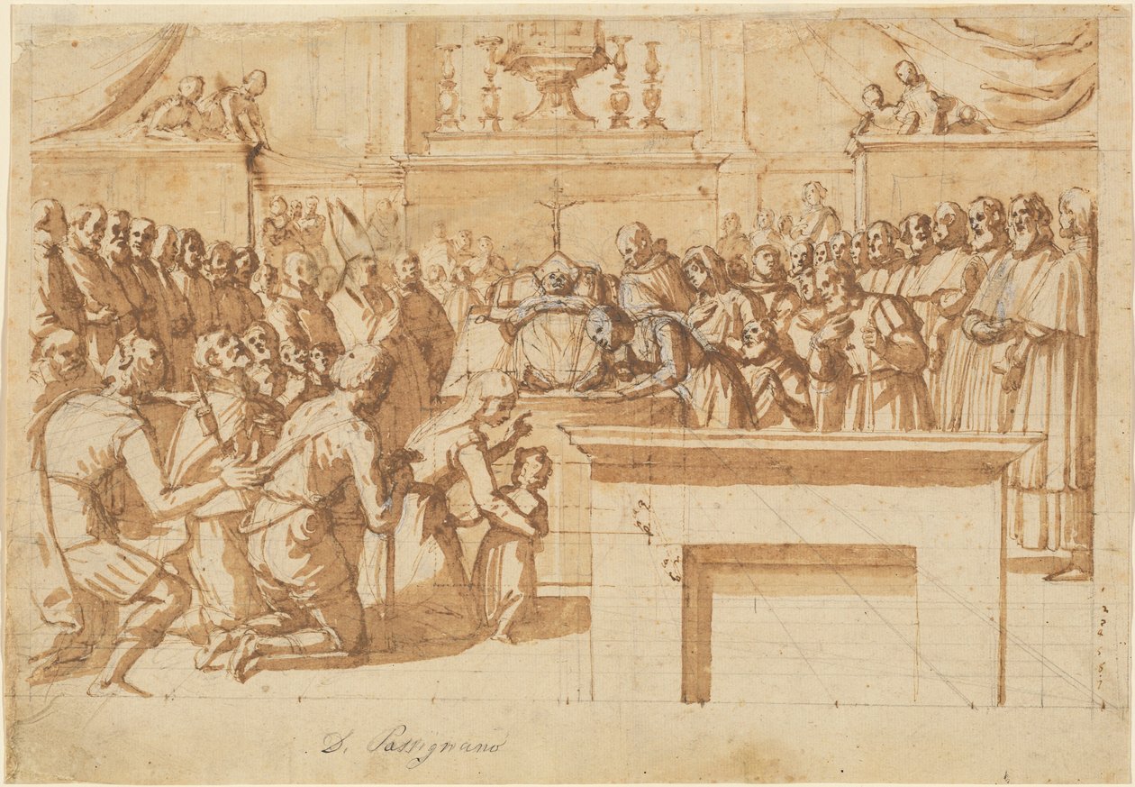 La veneración del cuerpo milagrosamente preservado de San Atto de Benedetto Veli