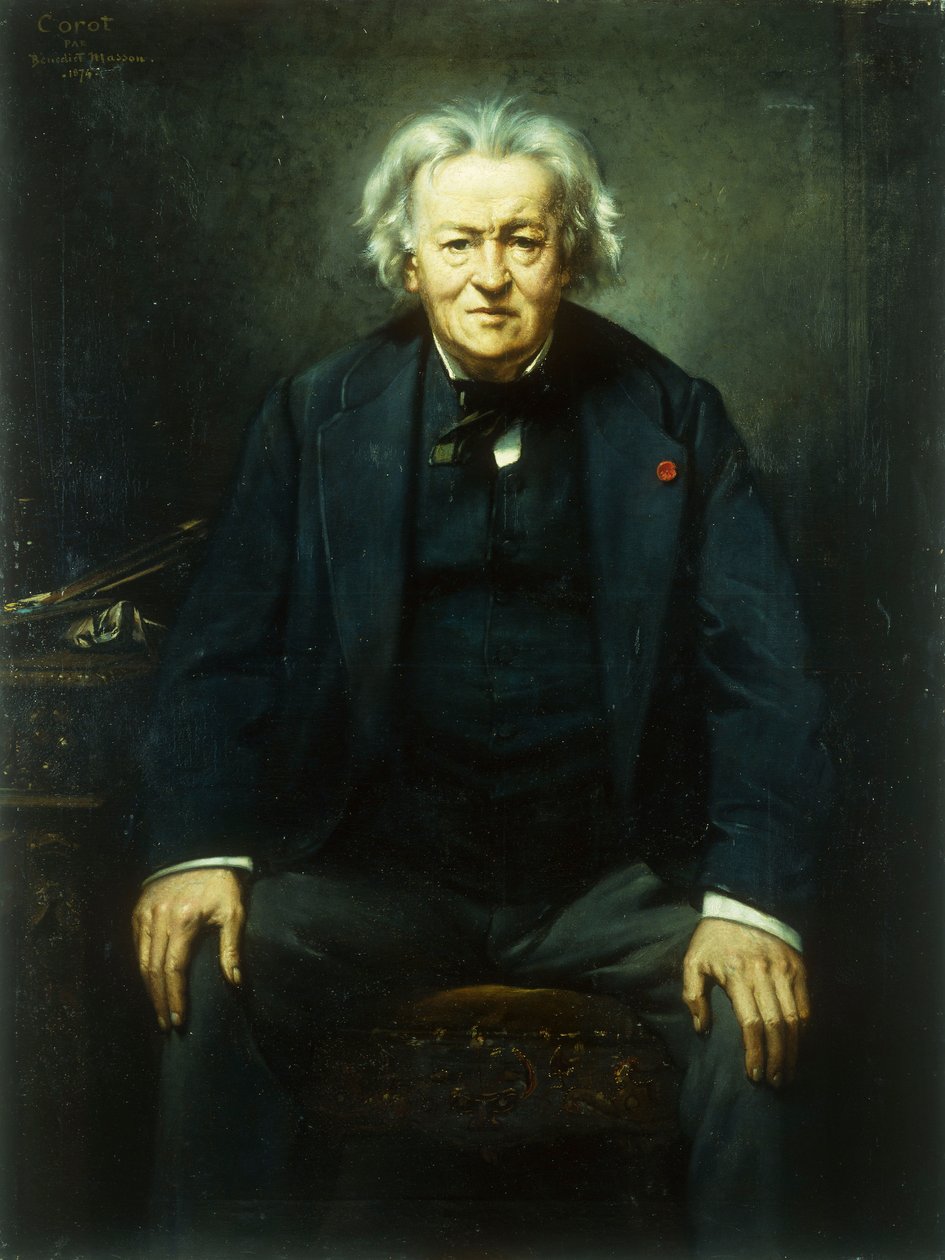 Retrato de Jean Baptiste Camille Corot de Benedict Masson