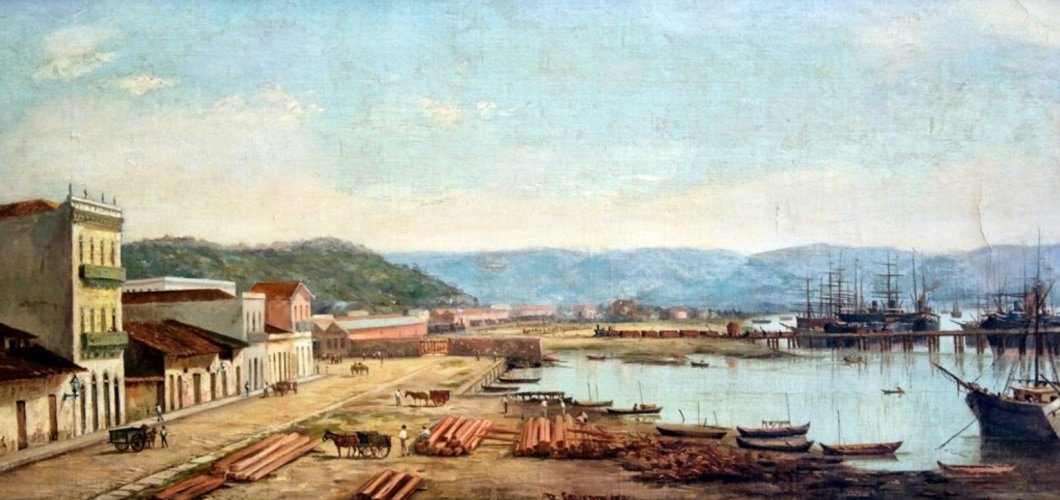 Puerto del Consulado y Sierra del Mar de Benedito Calixto