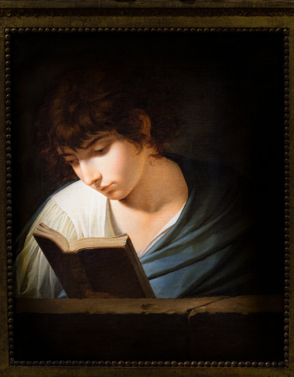 Joven leyendo a Homero de Benigne Gagnereaux