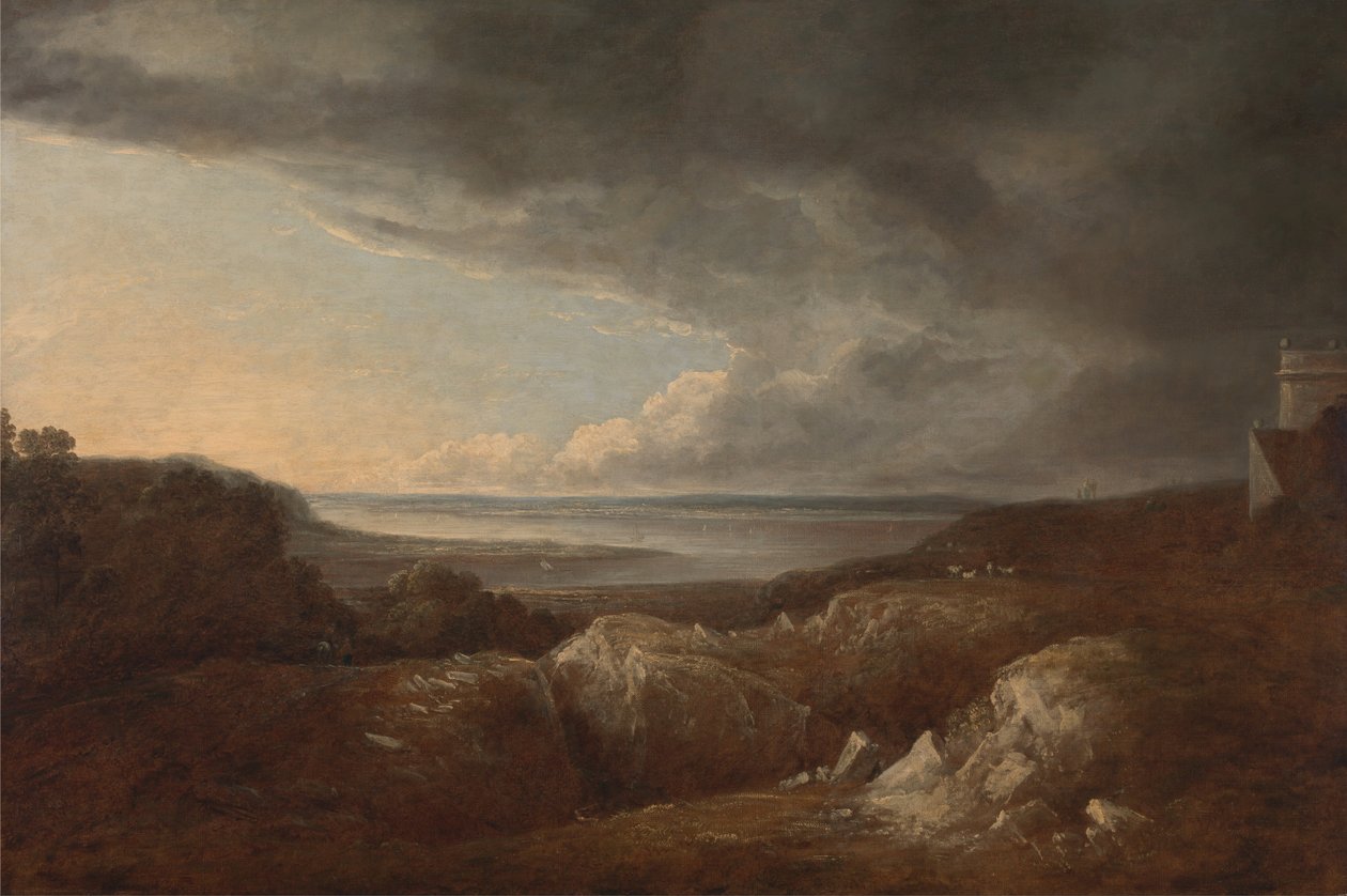Vista del Río Severn, cerca de Kings Weston, Residencia de Lord de Clifford de Benjamin Barker