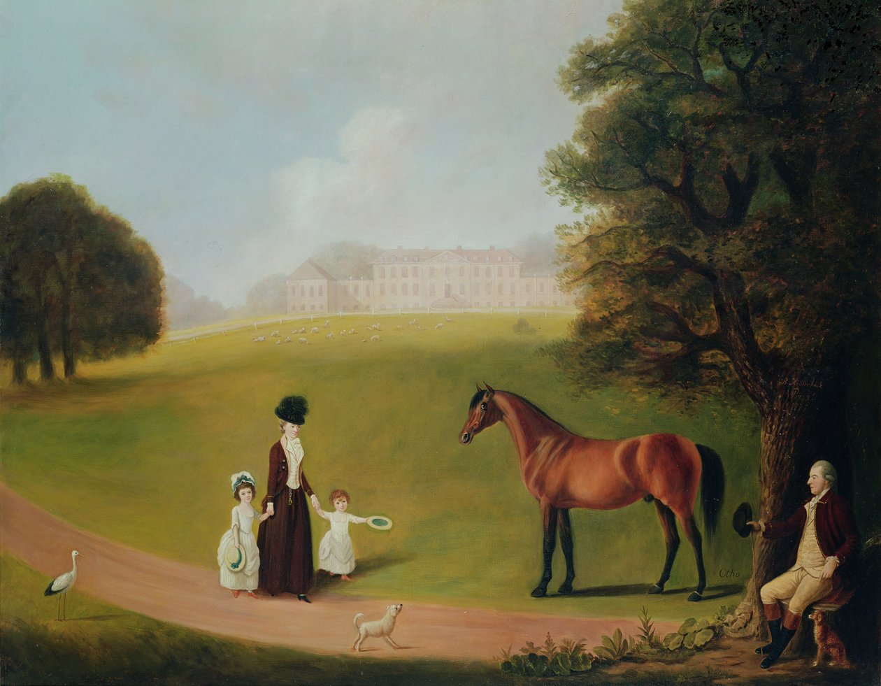 Conde y Condesa de Ossory y sus hijos en Ampthill Park, 1777 de Benjamin Killingbeck