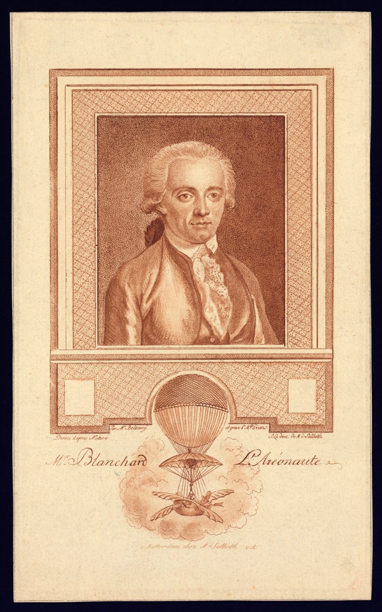Sr. Blanchard, Aeronauta, c.1780-1800 de Benjamin Samuel Bolomey