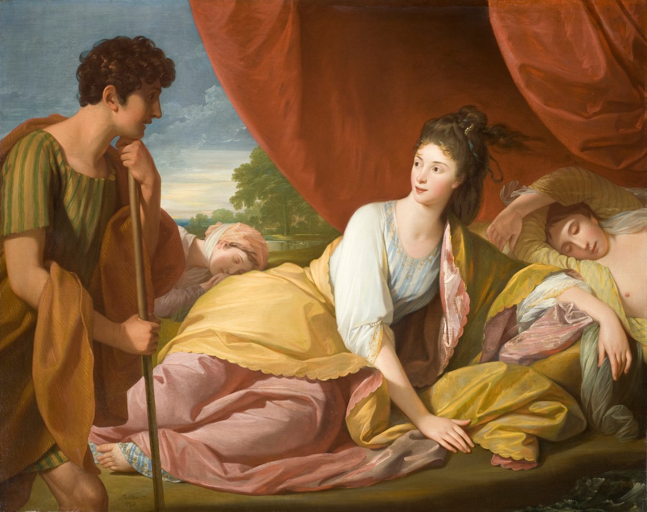 Cimón e Ifigenia de Benjamin West
