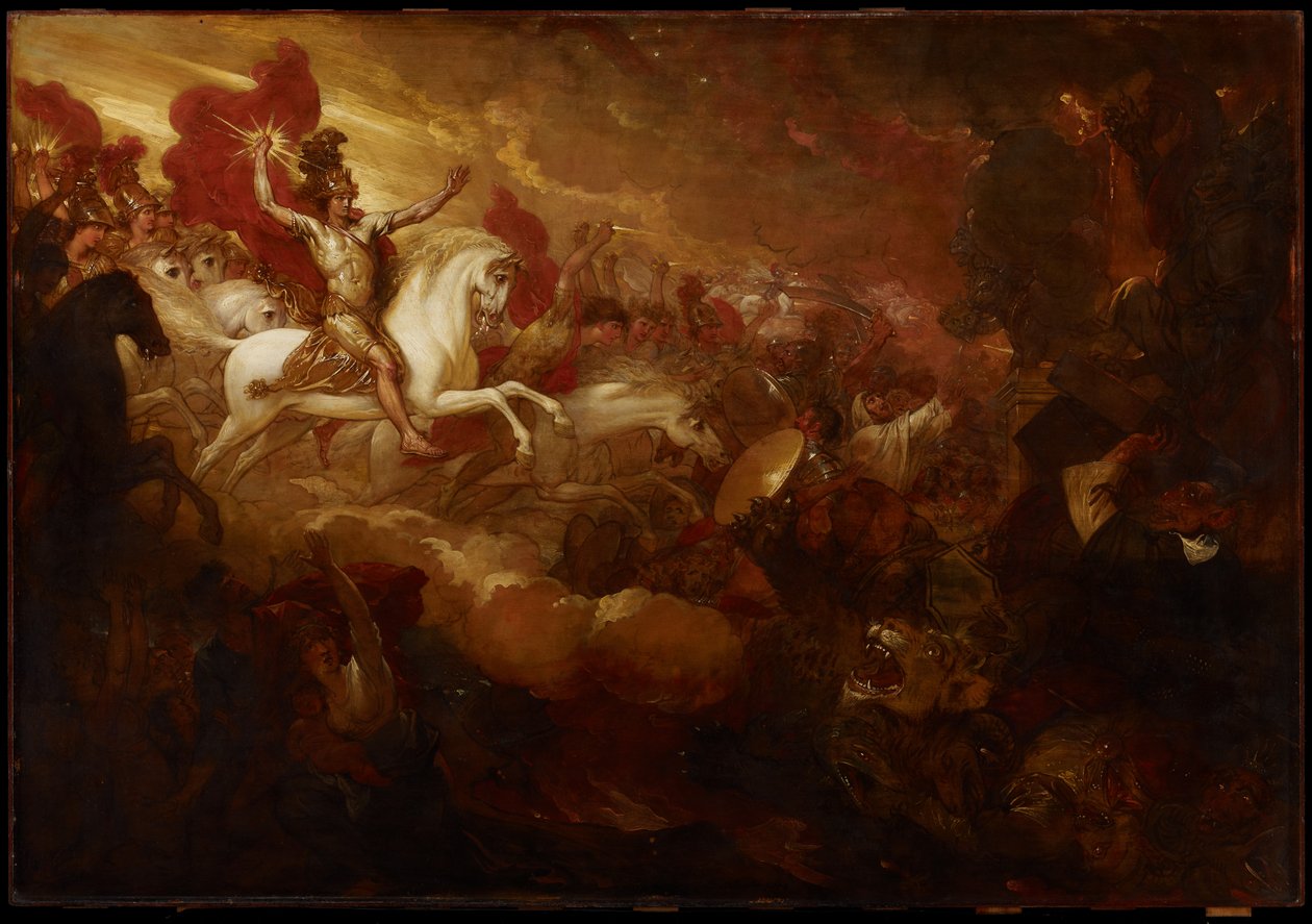 Destrucción de la Bestia y el Falso Profeta, 1804 de Benjamin West