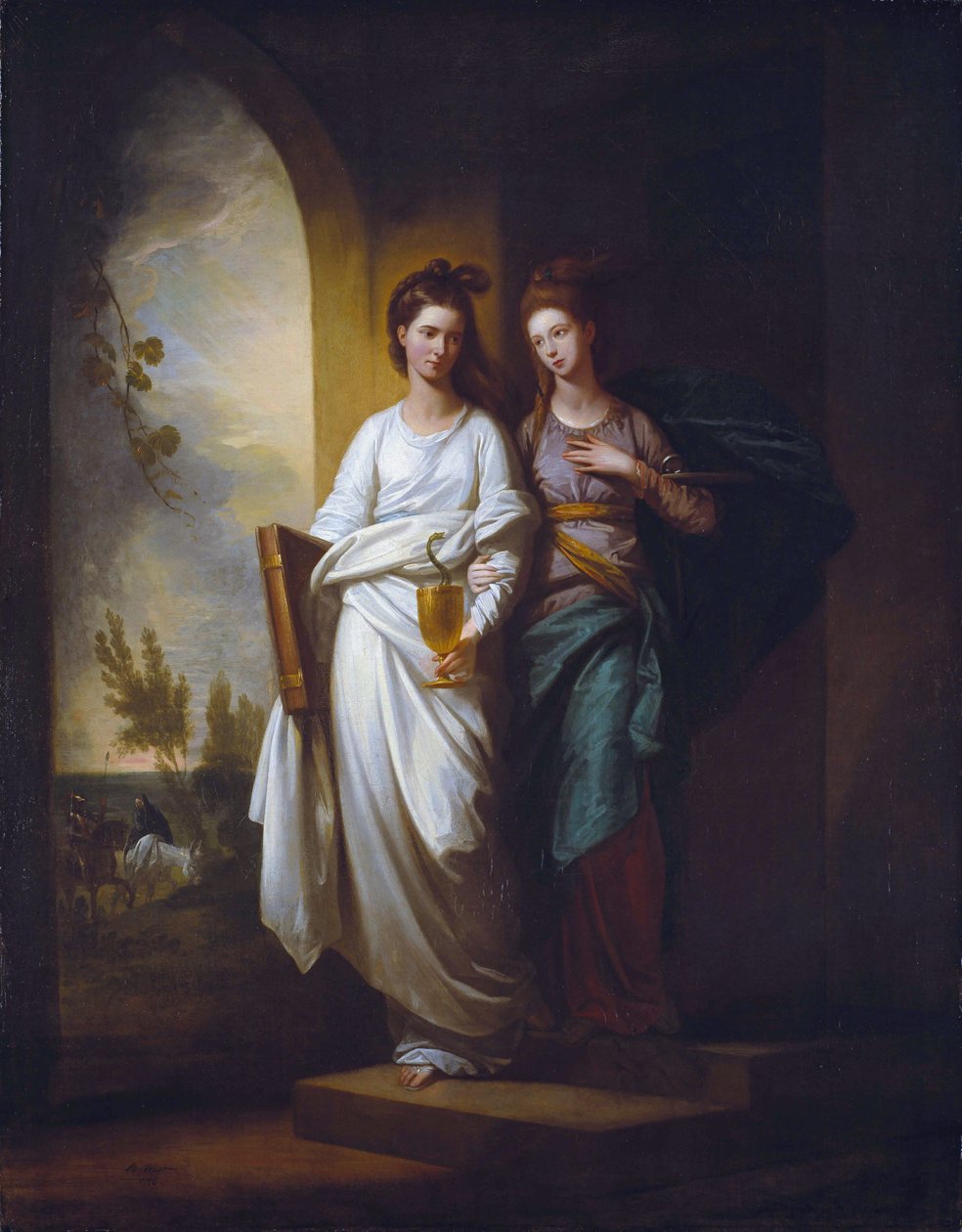 Fidelia y Speranza (Fe y Esperanza) de Benjamin West