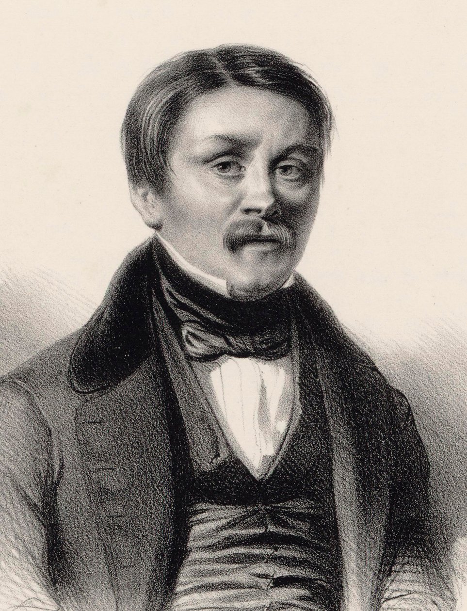 Retrato del organista y compositor Hippolyte Monpou 1804-1841, 1840 de Benjamin