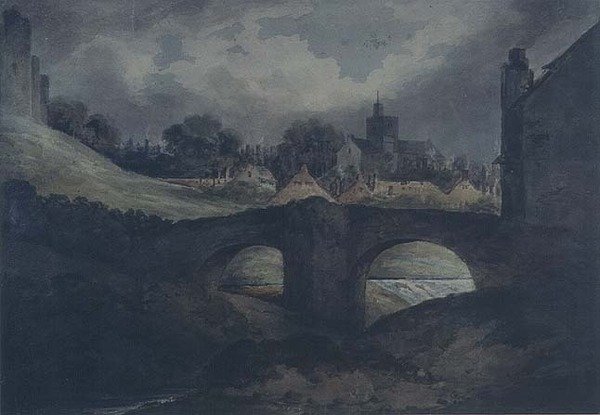 Ciudad y puente de Brecon de Benjamin Barker