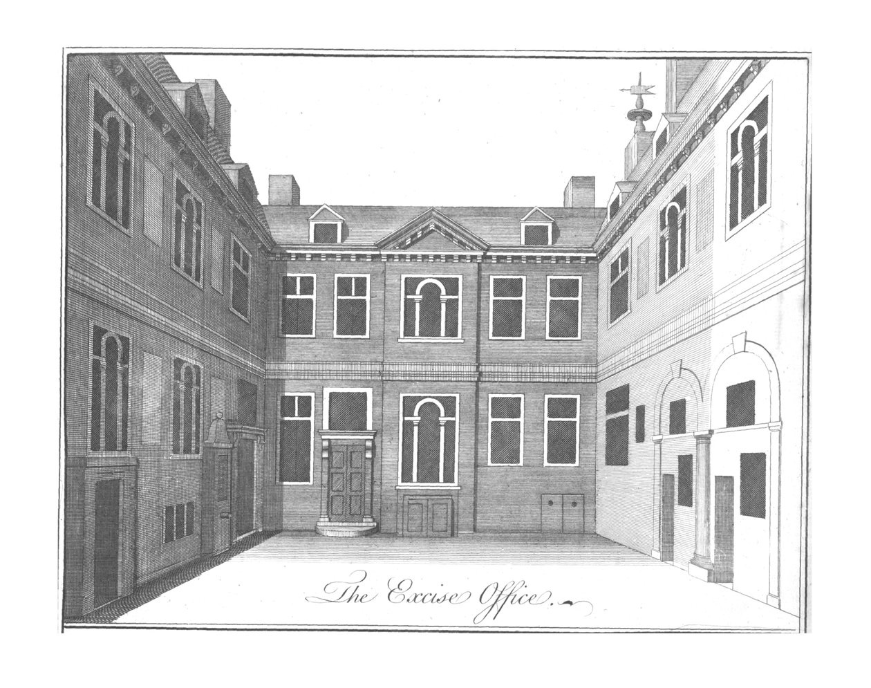 La oficina de impuestos, c. 1756 de Benjamin Cole