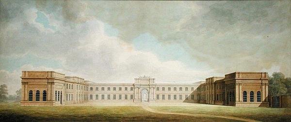 Vista en perspectiva del Patio de la Cocina de Benjamin Dean Wyatt