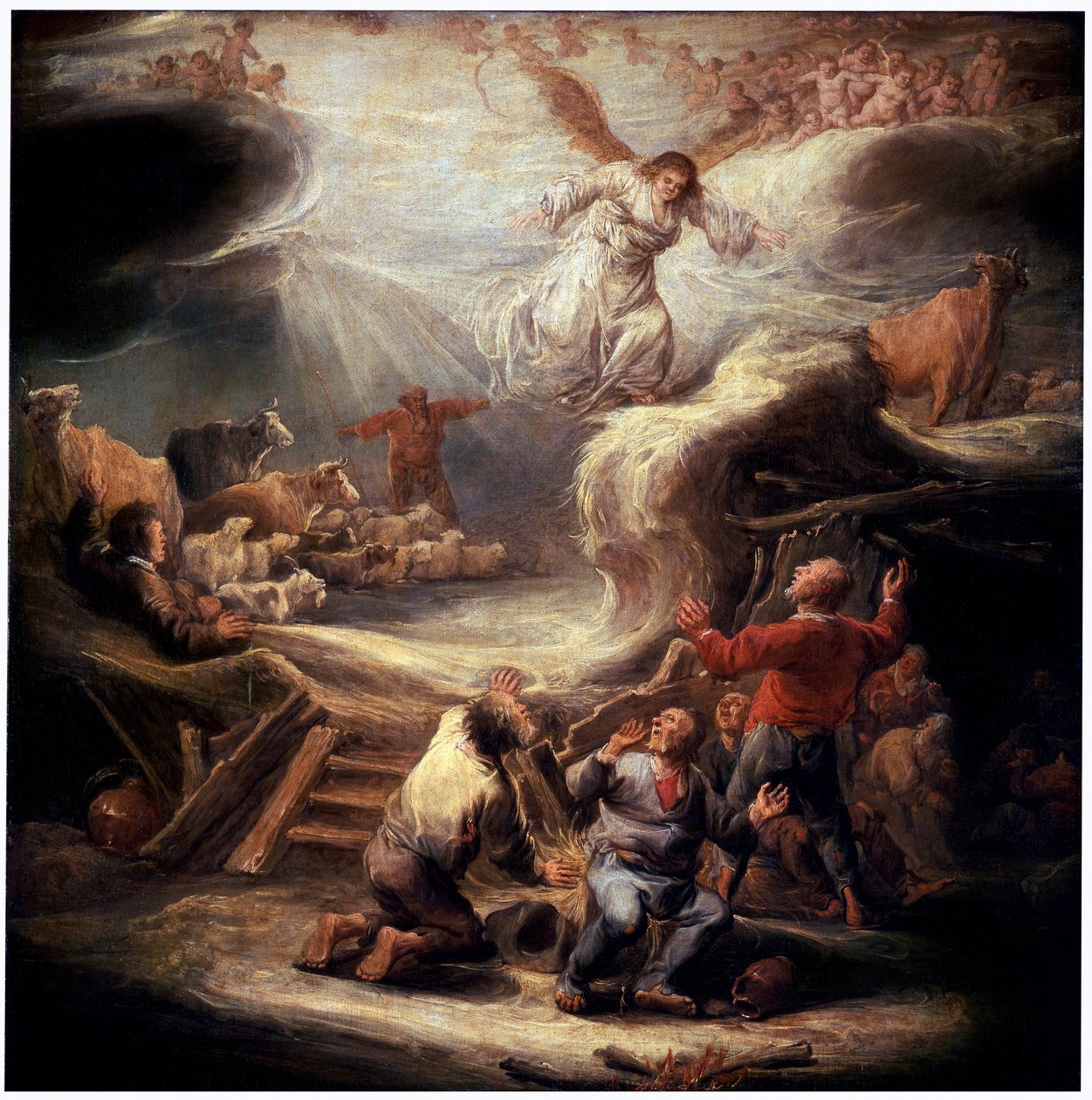 La Anunciación a los pastores de Benjamin Gerritz Cuyp