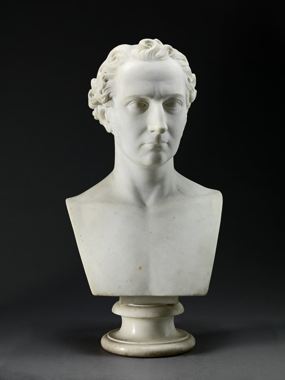 Busto retrato del hermano del artista, el escultor John Gibson (1790-1866) 1837-38 de Benjamin Gibson