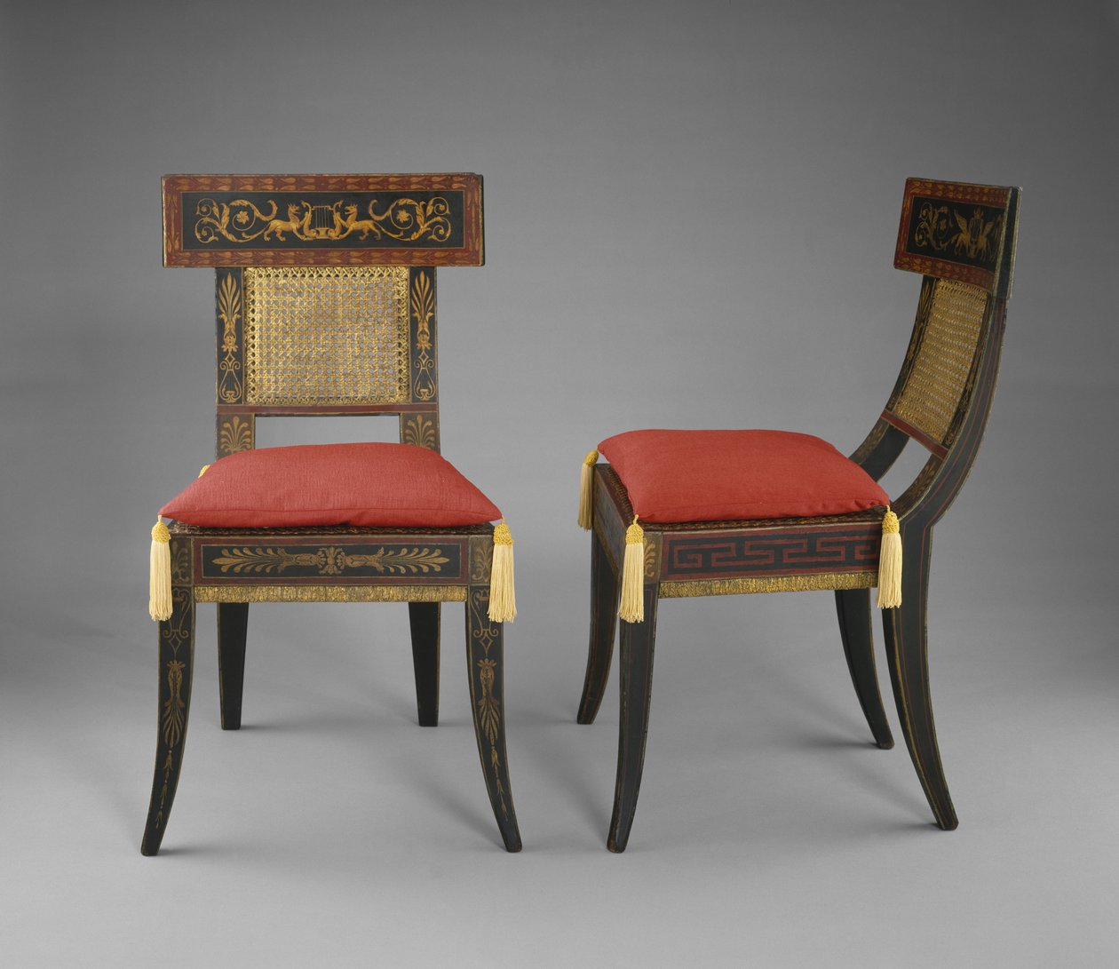Par de sillas laterales, c.1808 de Benjamin Henry Latrobe