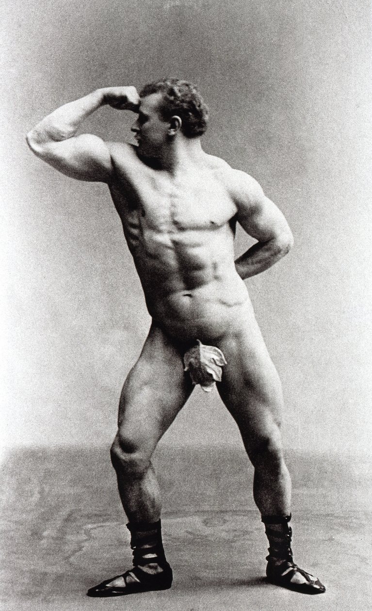 Culturista alemán Eugen Sandow de Benjamin J. Falk