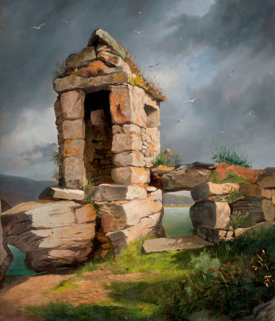 Ruinas, Monte de San Miguel, Cornualles de Benjamin Johnson