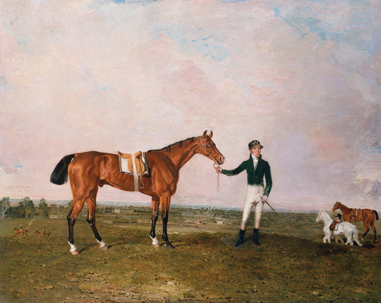"Zinganee" sostenido por Sam Chifney Jr. en Newmarket, 1829 de Benjamin Marshall