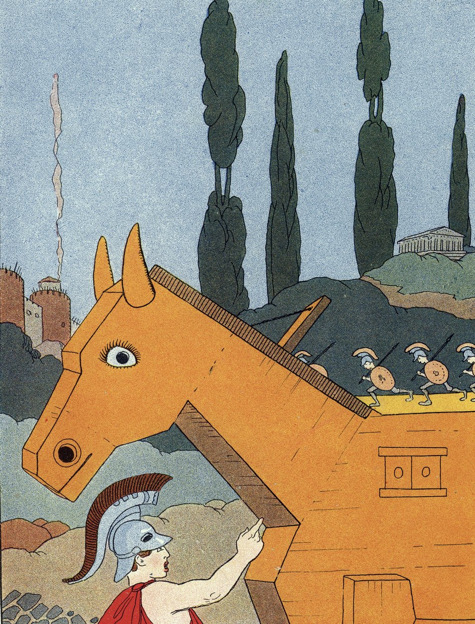 El caballo de Troya de Benjamin Rabier