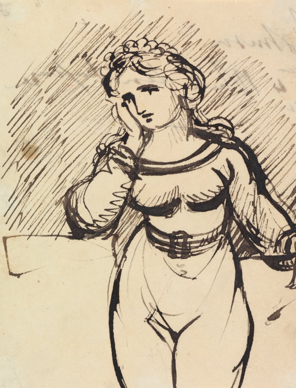 Estudio de la figura de una mujer de Benjamin Robert Haydon