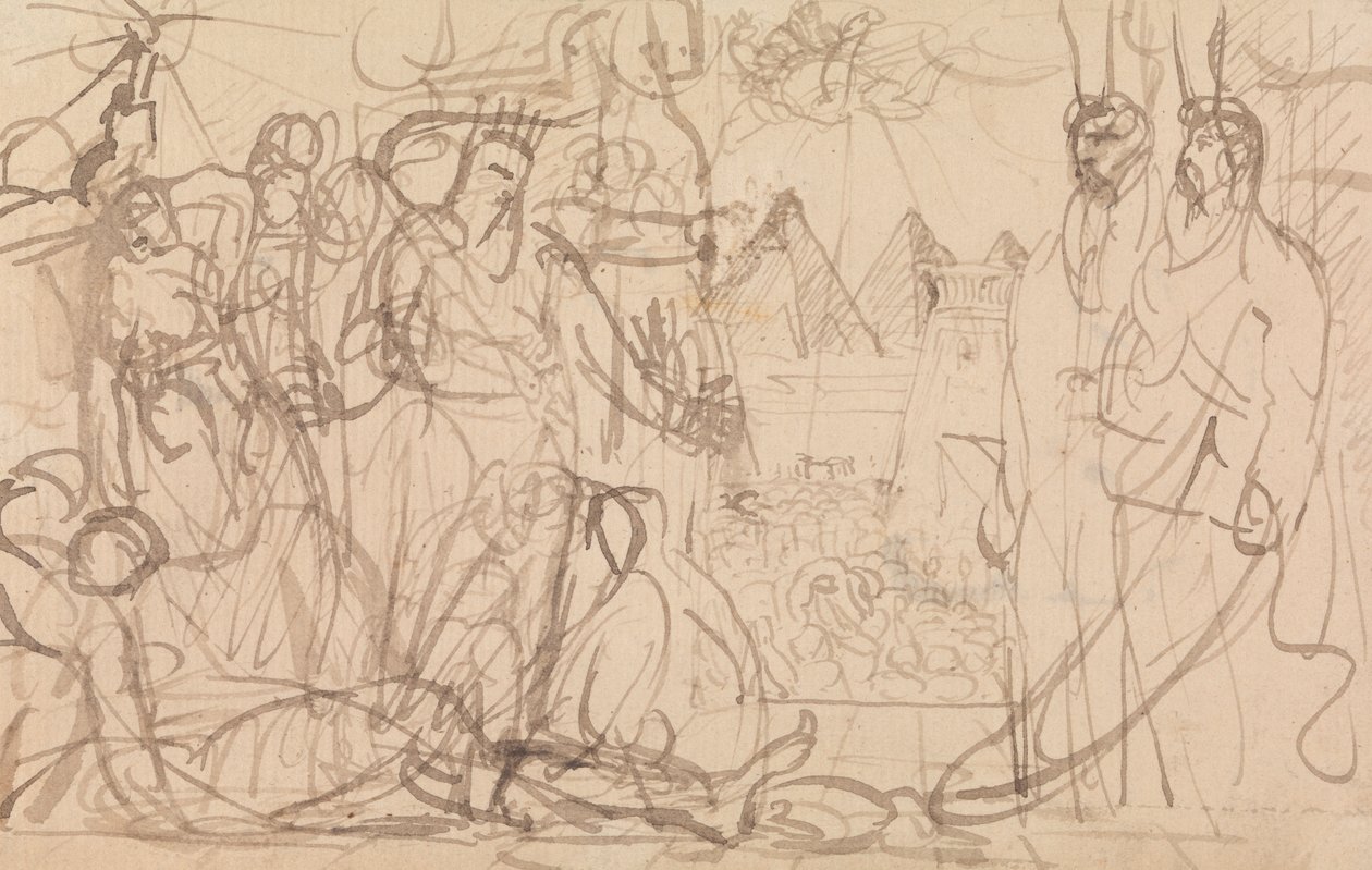Faraón y Moisés de Benjamin Robert Haydon