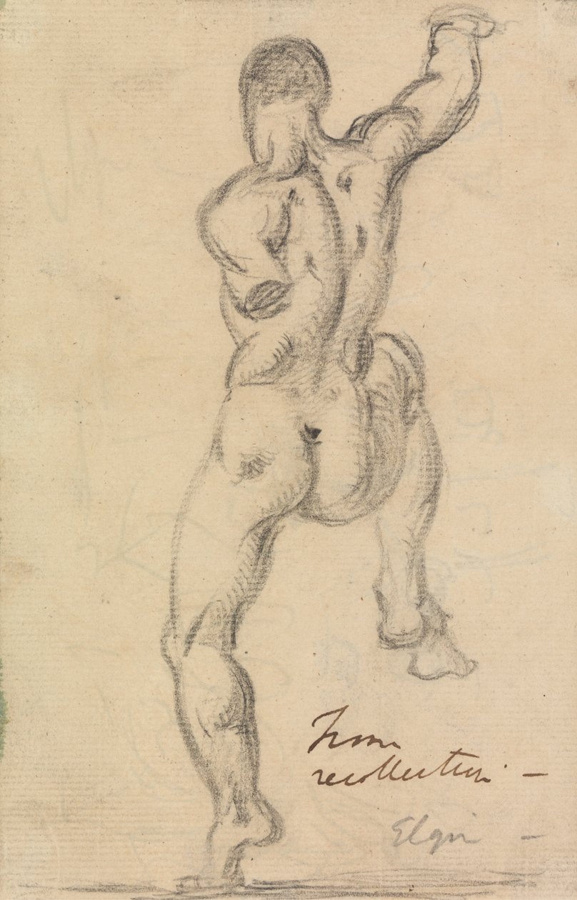 Estudio de la figura de un hombre desnudo de Benjamin Robert Haydon