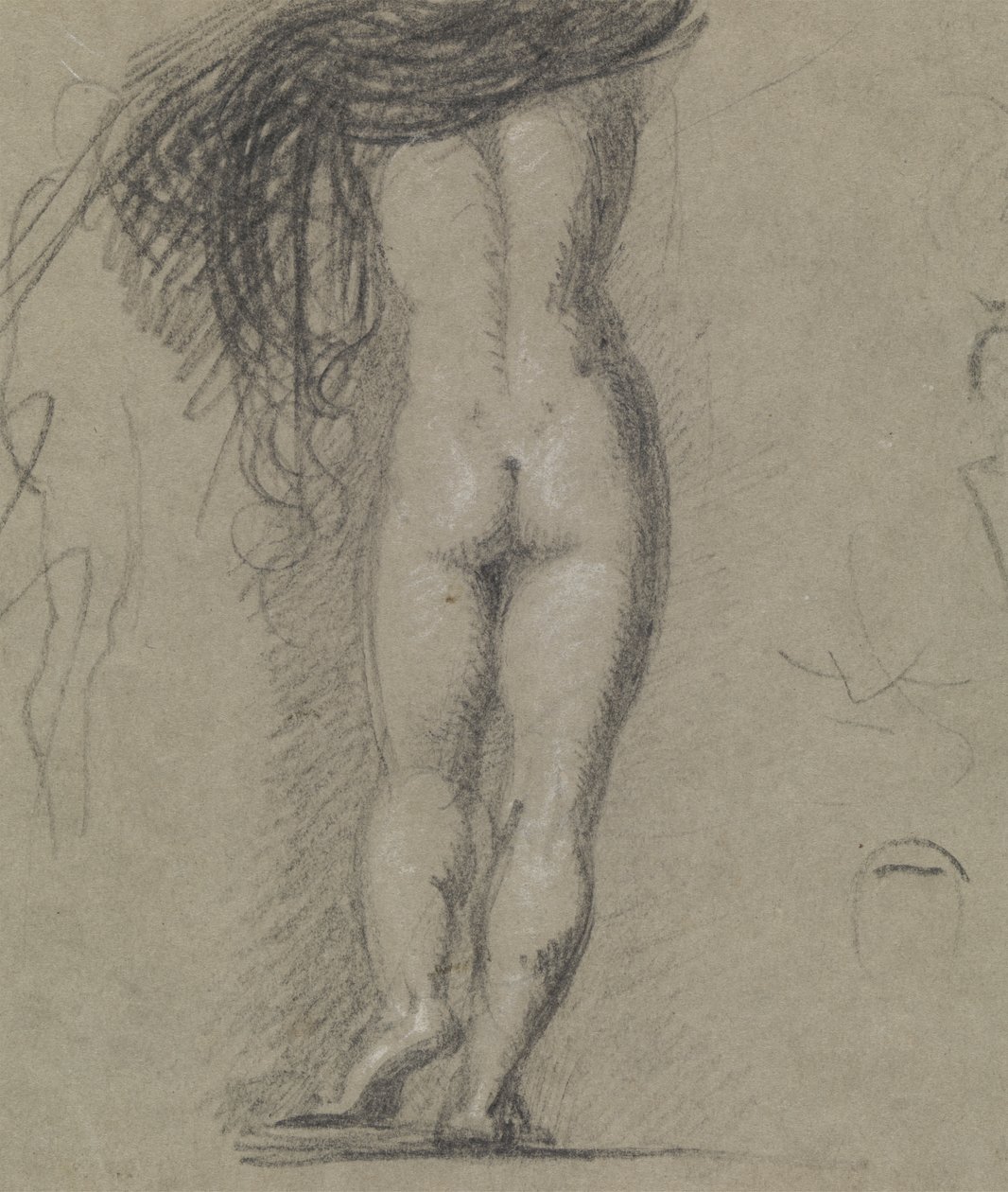Vista trasera de una figura desnuda de Benjamin Robert Haydon