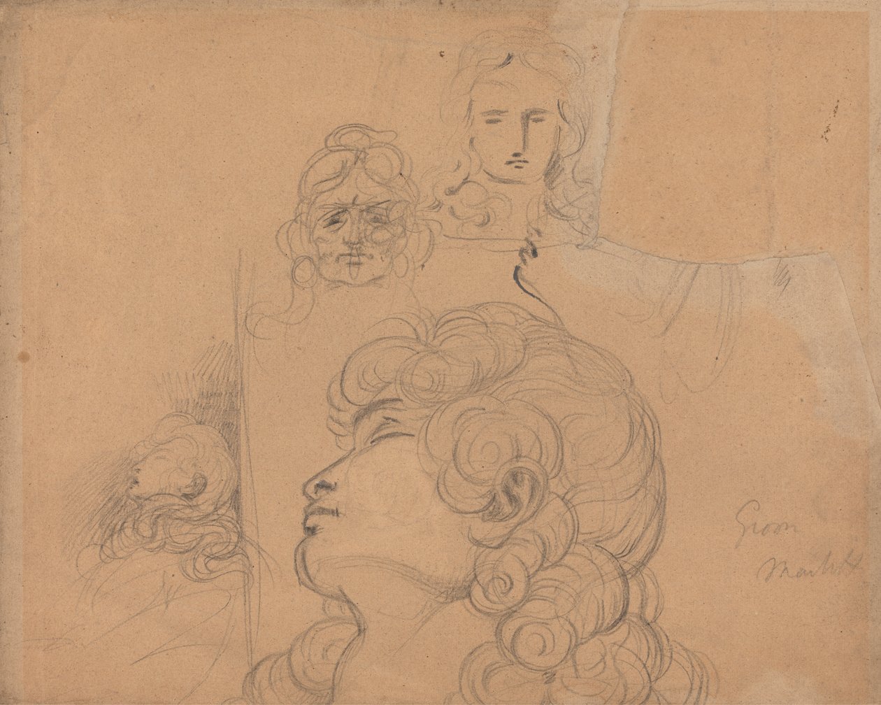 Bocetos para una escena de Macbeth de Benjamin Robert Haydon