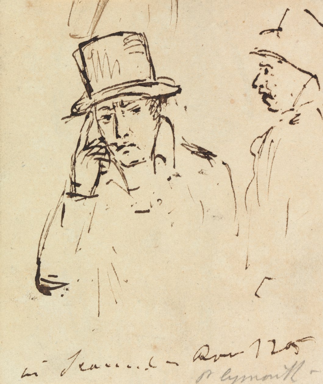 Estudios sobre hombres con sombrero de Benjamin Robert Haydon
