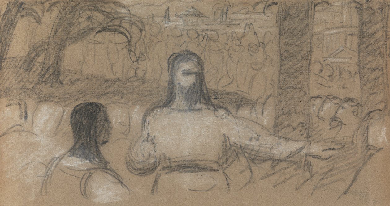 Estudio Para, La Entrada de Cristo en Jerusalén de Benjamin Robert Haydon