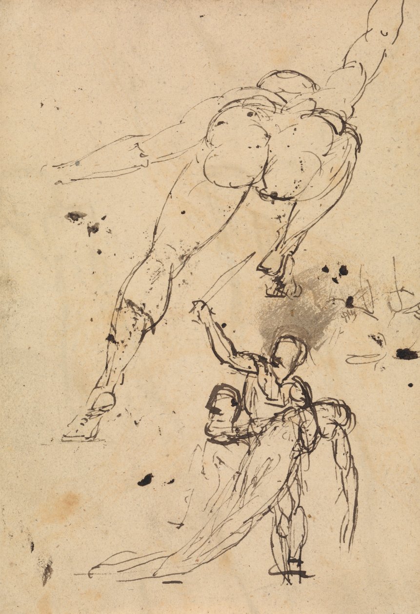 Estudio para Hércules y Perséfone de Benjamin Robert Haydon