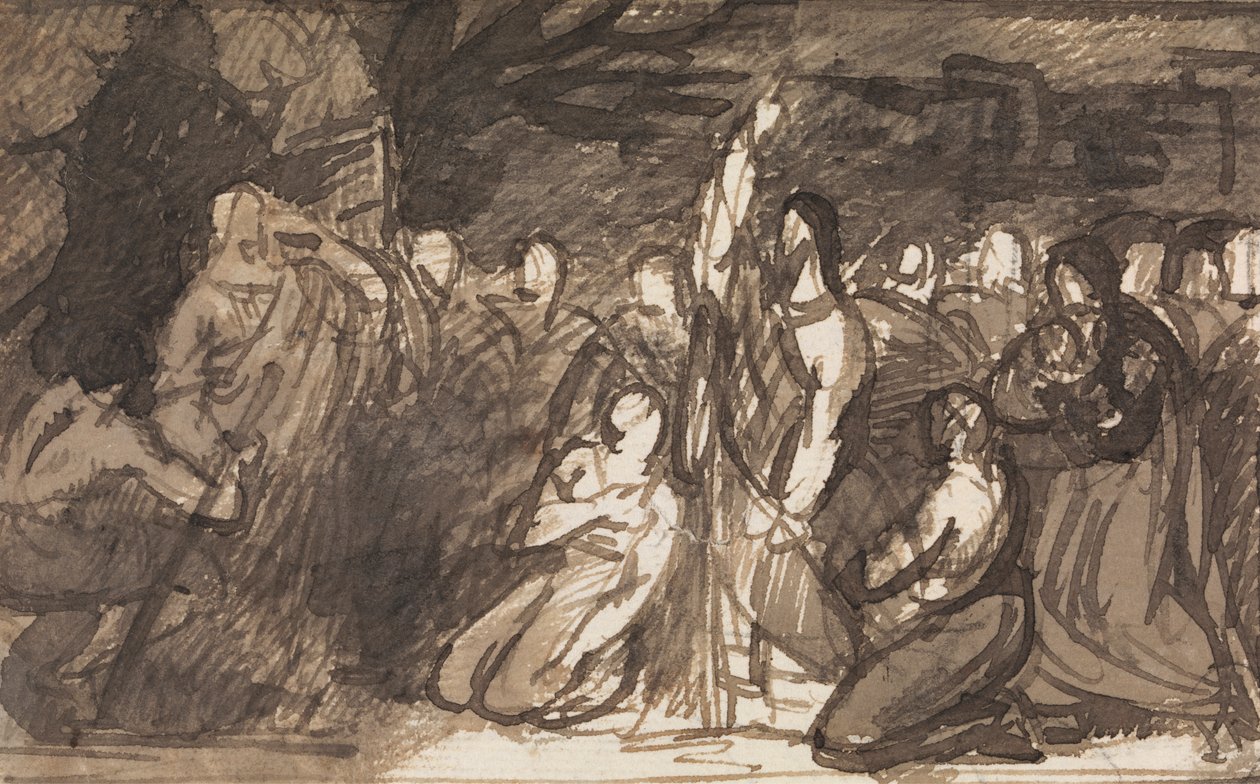 Estudio de Cristo resucitando a Lázaro de Benjamin Robert Haydon