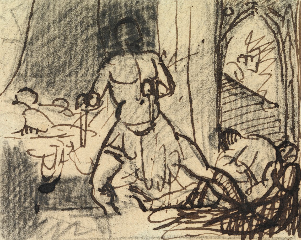 Estudio de fugas en una escena dramática de Benjamin Robert Haydon