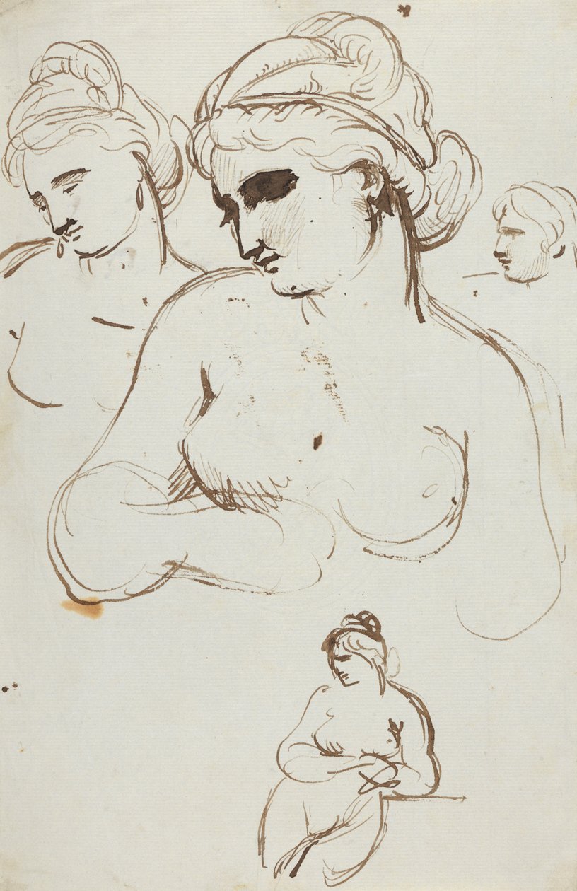 Estudio de mujer desnuda de Benjamin Robert Haydon