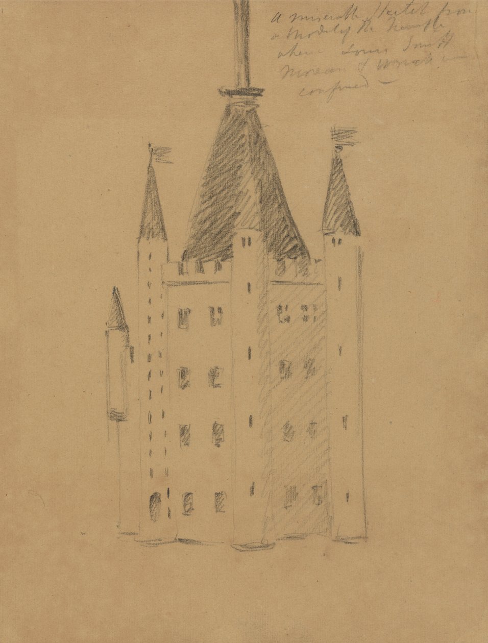 Estudio de un castillo de Benjamin Robert Haydon
