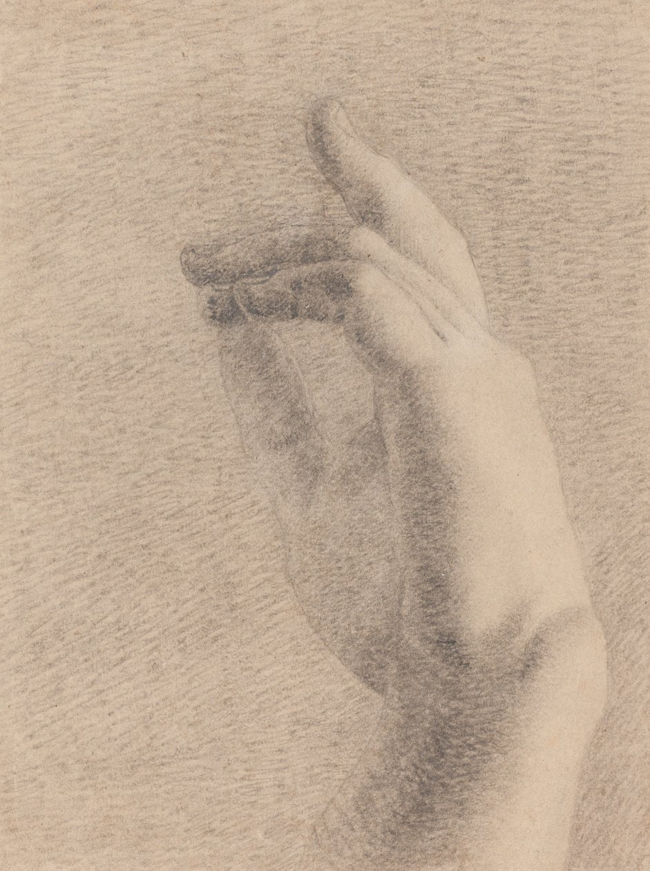 Estudio de una mano [recto] de Benjamin Robert Haydon